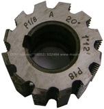 Фреза питчевая 1/8 А Р18 угол 20 градусов Стандарт ANSI B92.1-1996